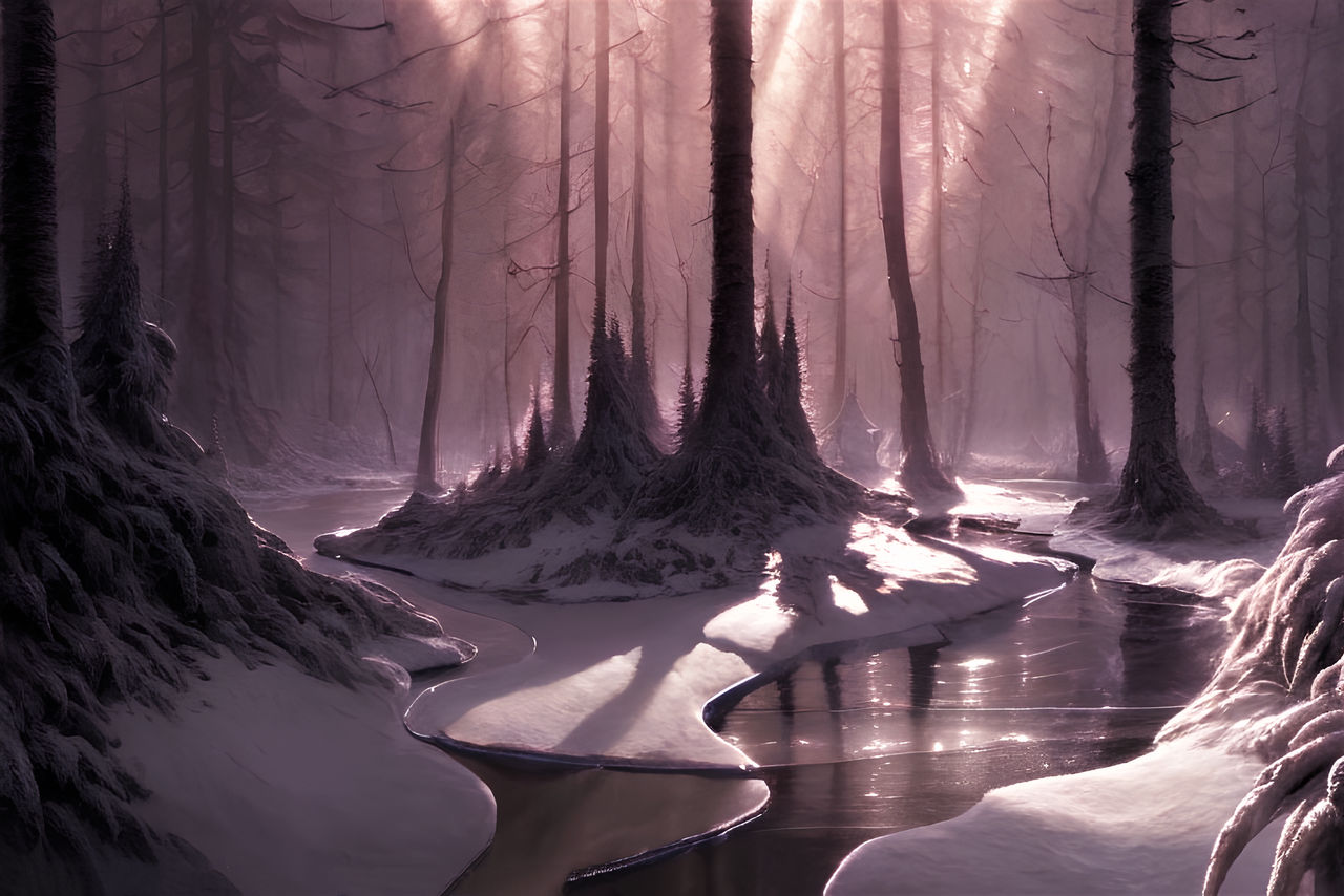 Ice Forest Fanatsy Fantasy Forest: Frozen woodlands by Abyssal-Explorer on DeviantArt