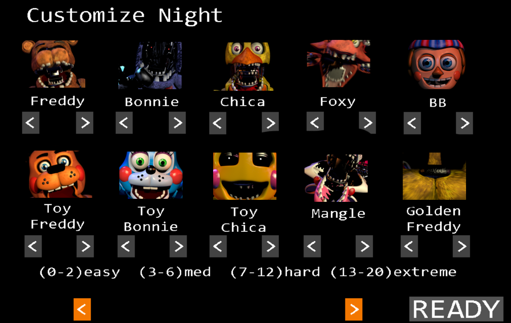 Custom Night with jumpscares instead of mugshots