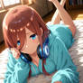 Miku Nakano, "This part… read it with me?"