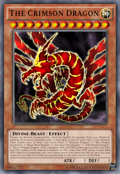 yugioh the crimson dragon card | Details 3D Bonds Beyond Time The Crimson Dragon Card by
