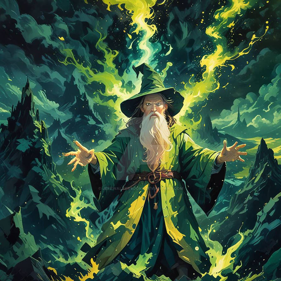 Greendward Wizard The Green Wizard by JeffWalkerBooks on DeviantArt