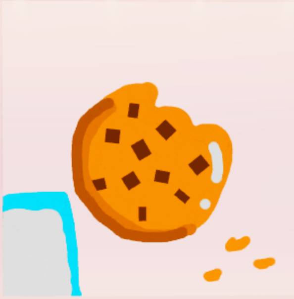 Cookie with a glass of milk (Speed Draw-Roblox) by Janelle11Draws on  DeviantArt