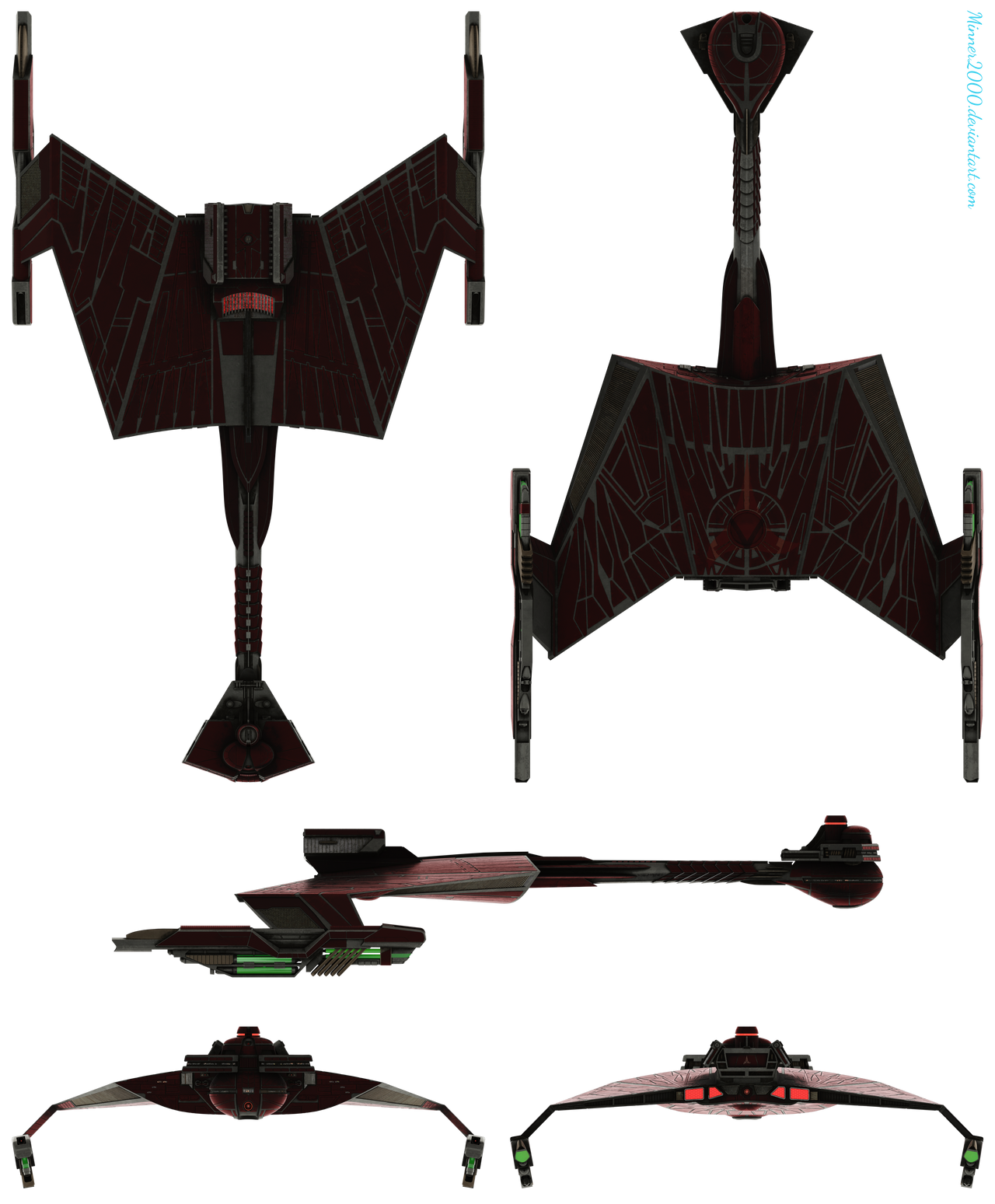 D-7c (K't'kara-class Kronos/Qo'noS One) Orthos by minner2000 on DeviantArt