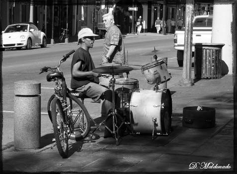 Street Performer Drummer