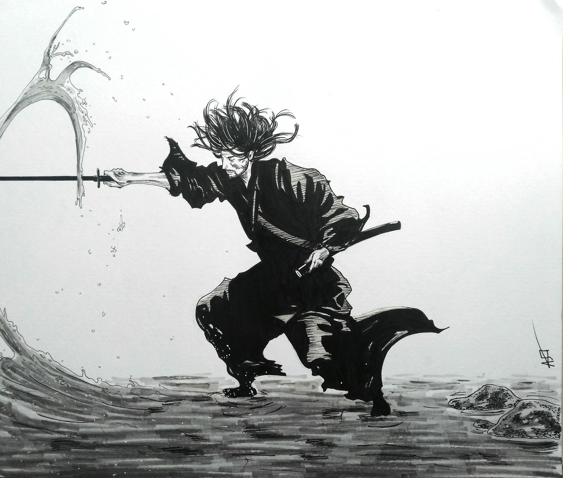 Potentiel Lighed Vær modløs Miyamoto Musashi - Vagabond by Asi4abarai on DeviantArt