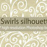 Swirls silhouettes brushes