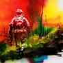 Soldiers series, acrylic on paper 70x100 cm