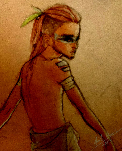 Tribal Undercut Ponytail Guy