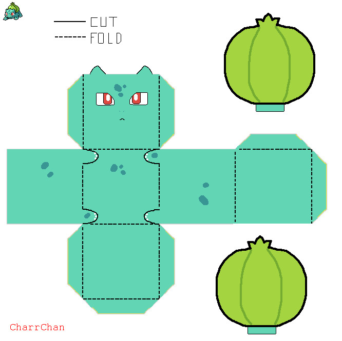 Bulbasaur Paper Craft By CharrChan On DeviantArt
