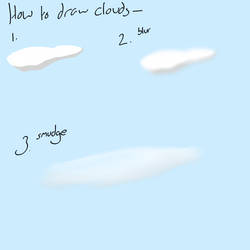 How to Draw Clouds on GIMP (Kind of)