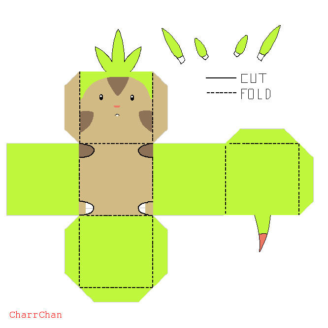 Chespin Papercraft by CharrChan on DeviantArt
