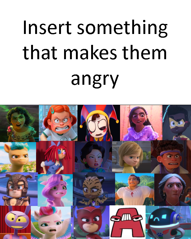 Enchantingly Angry 20 characters get angry at what? by ZAN032809 on DeviantArt