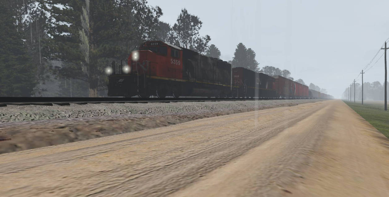 Deviantart Sp Train Kai and Kate pulling a freight train in the rain by sp-mt3-mountain-boy ...