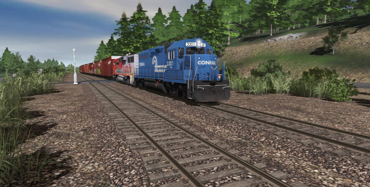 Deviantart Sp Train Carl and Laura pulling a local train on the WJPRR by sp-mt3-mountain ...