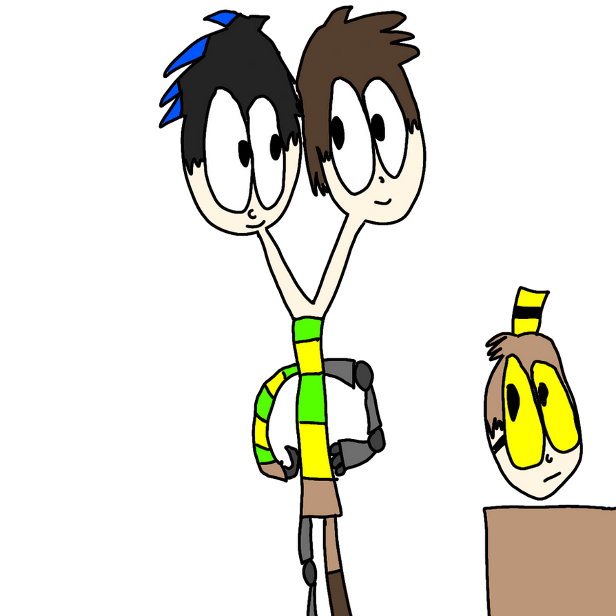 2 heads on one body by Luthlights on DeviantArt