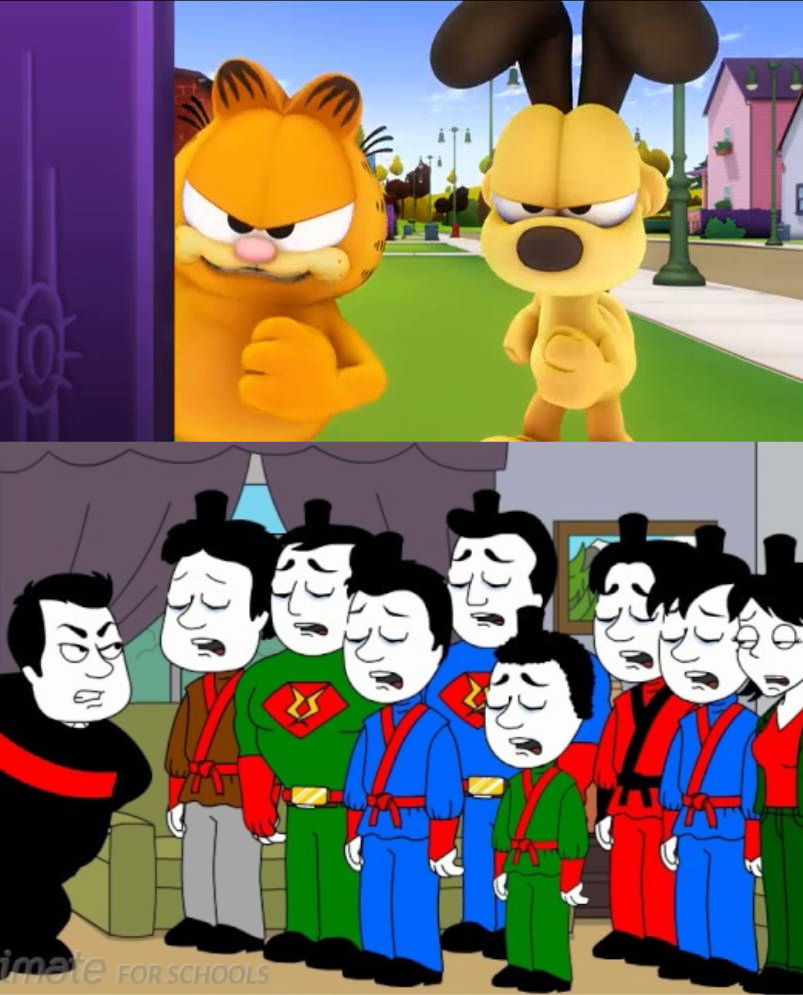 Garfield and Odie Hate Thomas Gets Grounded by CutmanIsBack on DeviantArt