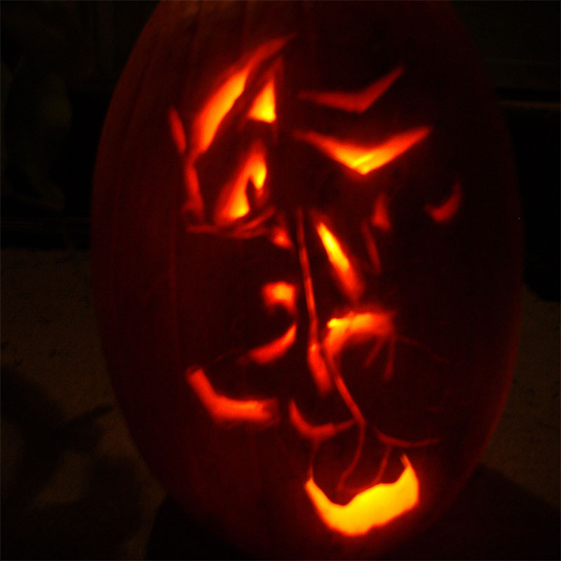 Shadow the Hedgehog Pumpkin