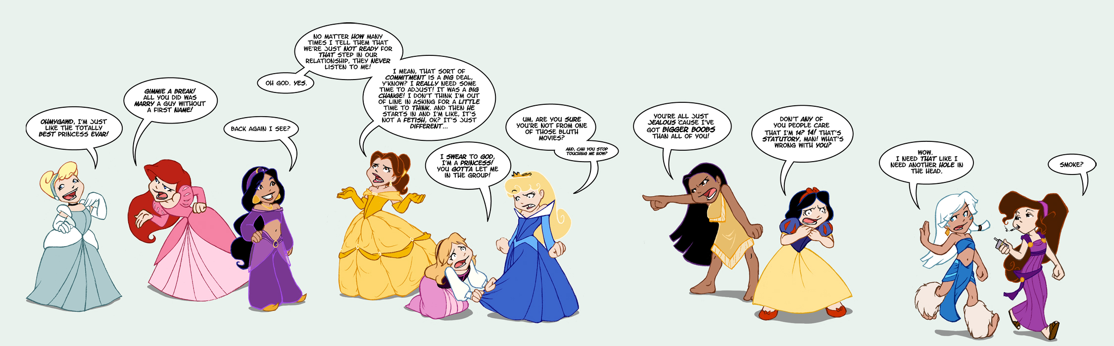 Princesses have issues by QueenOfTheCute