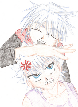 Killua-kun and his tag-along