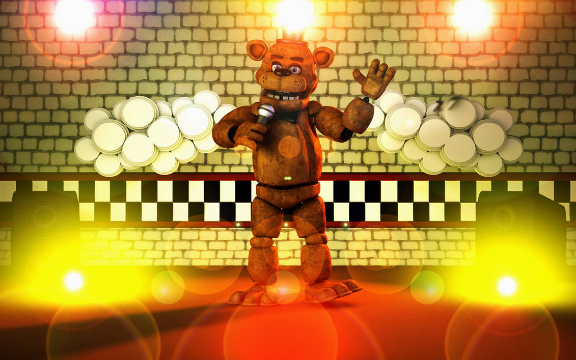 Freddy fazbear on is stage ! by Popi01234 on DeviantArt