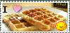 I love waffles stamp