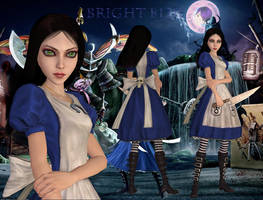 alice madness returns: bright blue dress