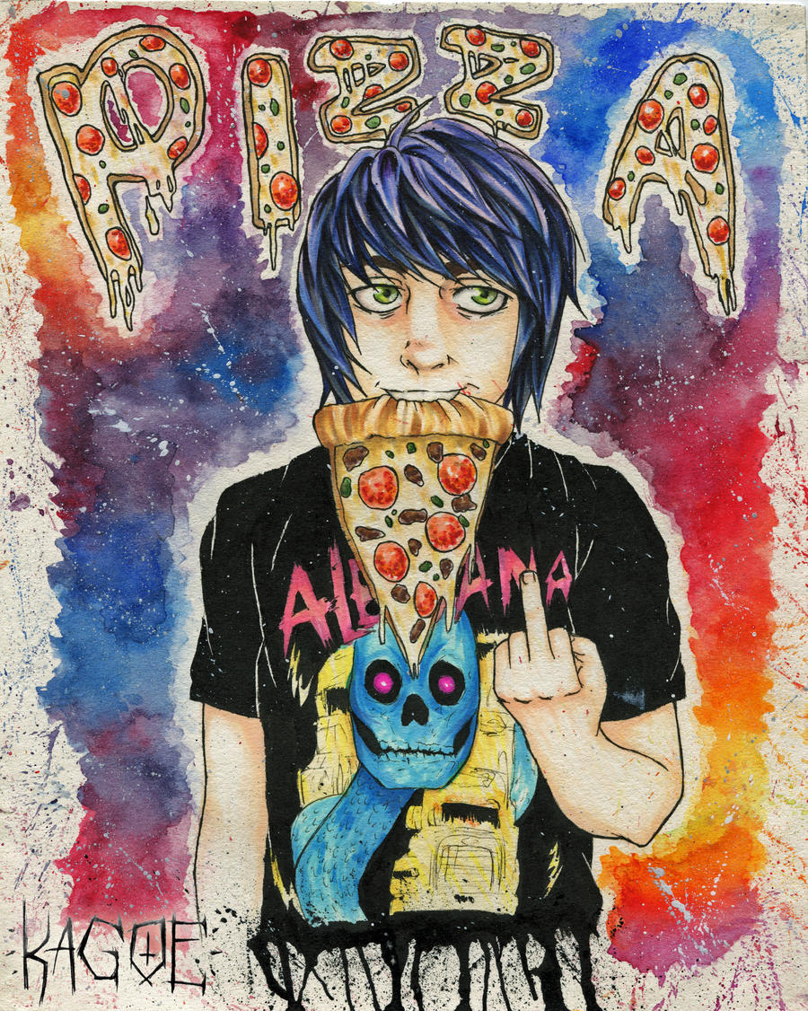 Danny Worsnop loves Pizza