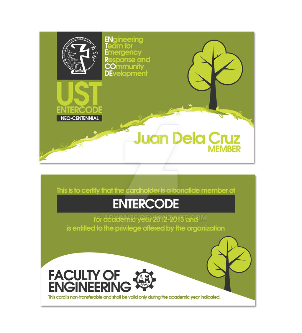 Entercode Membership Card