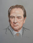 Tommy Lee Jones Portrait by Andromaque78