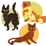 Some warrior cat gals