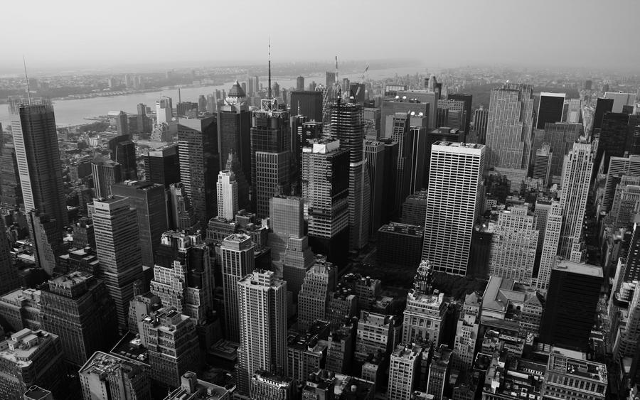 Looking down on NYC2 Wallpaper