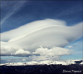 Cloud over the mountains