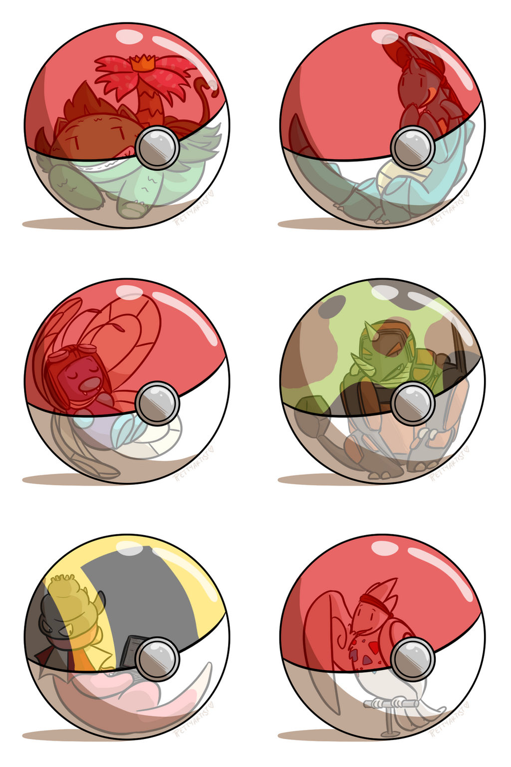 Petty Nuzlocke Challenge-- Pokeball Meme LG ed. by pettyartist