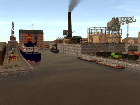 Percy shunting in the harbour