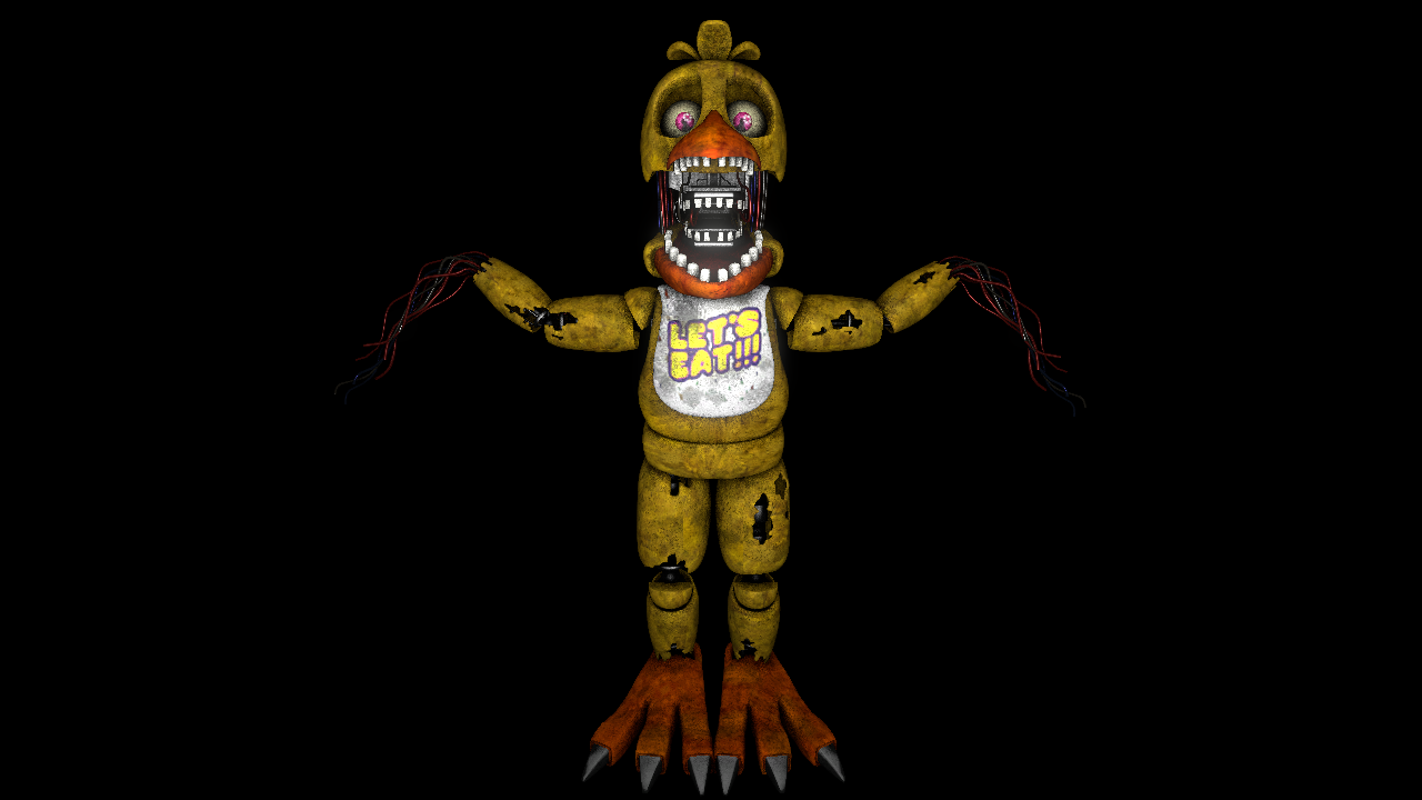 FNaF 2 Withered Chica - Download Free 3D model by lissandroamorarios  (@lissandroamorarios) [9ce35f6]