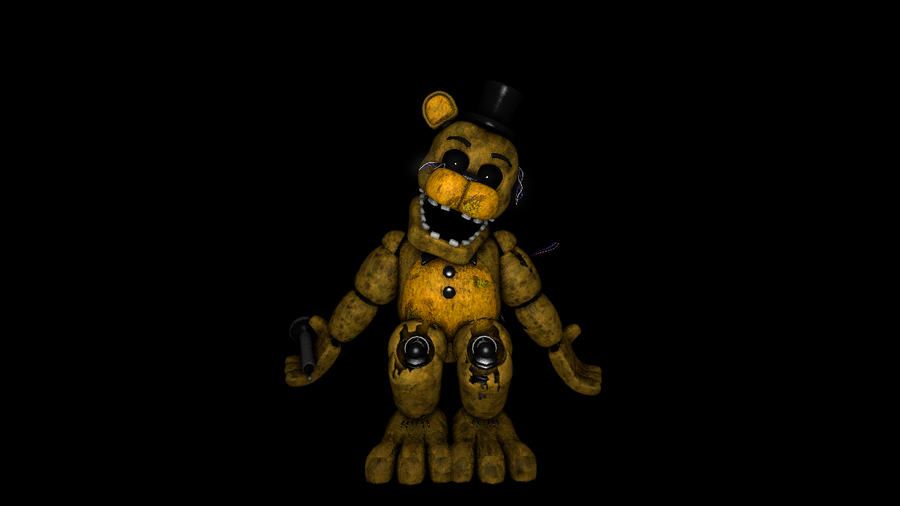 Withered Golden Freddy Full Body - [FNaF 2] by TheSubJact on DeviantArt