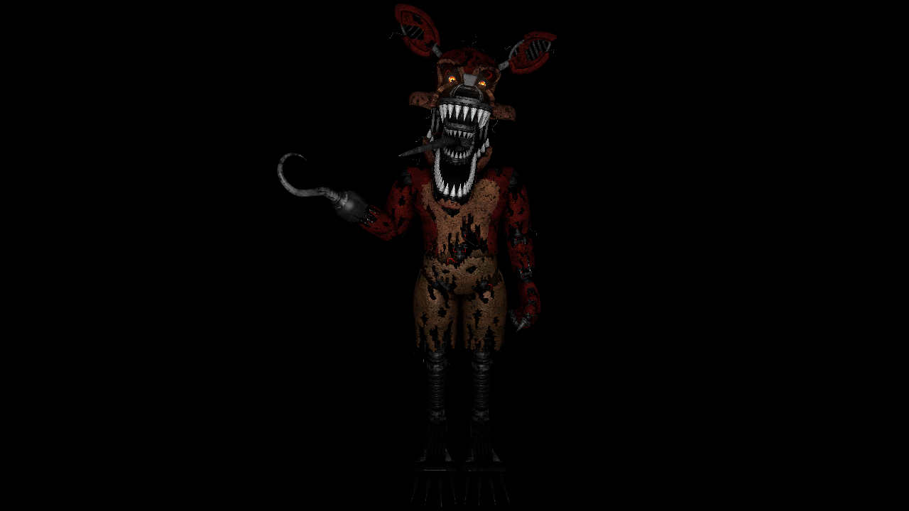 Fnaf 4 Nightmare Foxy Full Body, HD Png Download - 800x1162