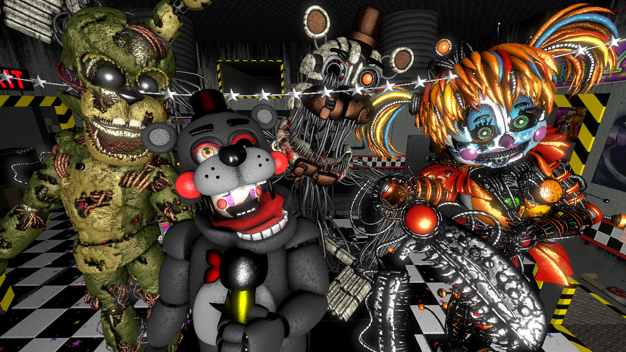 SFM: Withered Freddy (transparent) by TronicCRASH