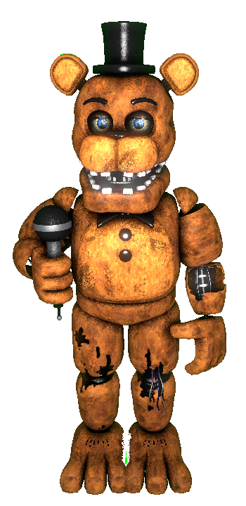 3D Render: Withered Freddy Transparent by MegaMario2001 on DeviantArt