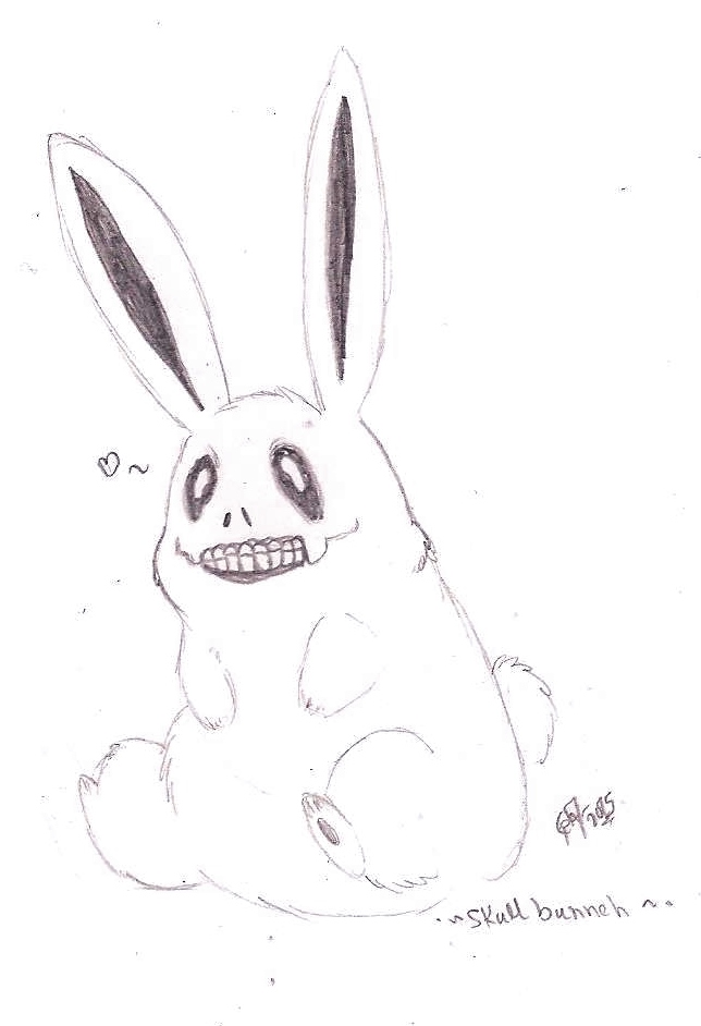 .: -Sketch - Skull Bunneh for Icecreammouth- :.