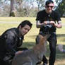 James, Mick and the kangaroo