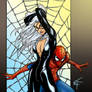 Blackcat and Spidey pin up C