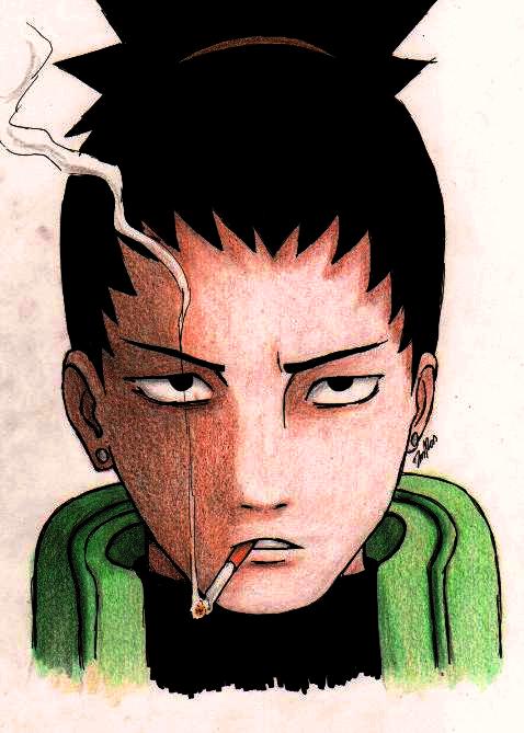 Shikamaru Smoking Wallpaper Hd.