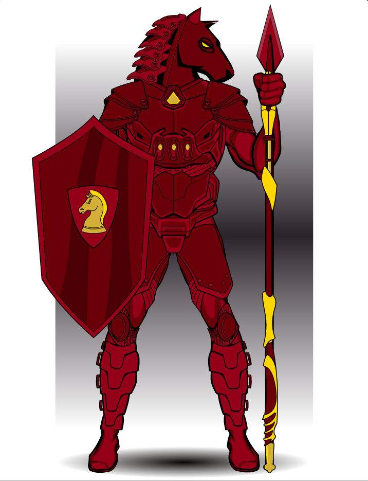Chess Knight Deviantart CHESS - RED KNIGHT by SteelGeneral2 on DeviantArt