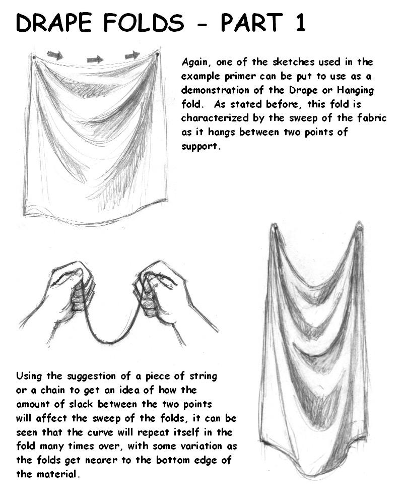 Drape Reference Drape Folds, Part 1 by ZejanNoSaru on DeviantArt