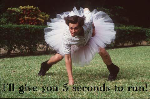 Scene from Ace Ventura