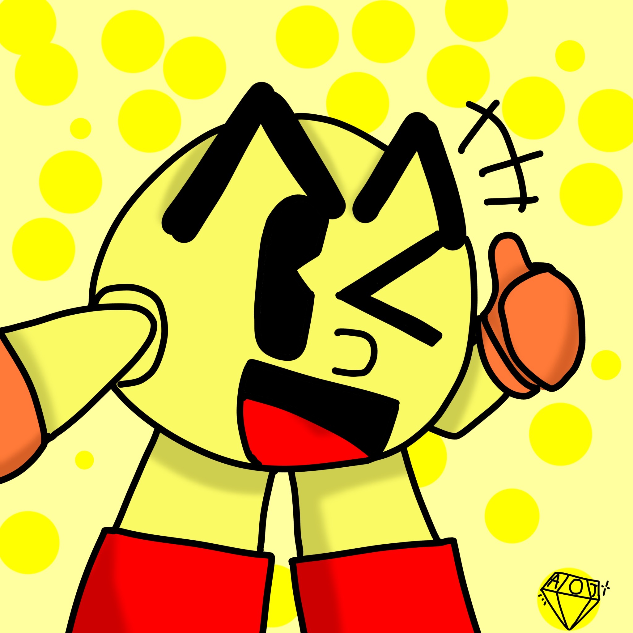 Pac-Man!! (first post here!) by ArcadeObcessiveJade on DeviantArt