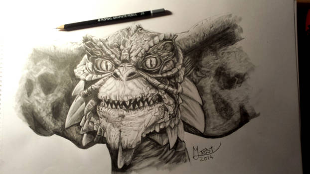 Gremlin in pencil