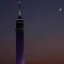 cairo tower in ramadan at night