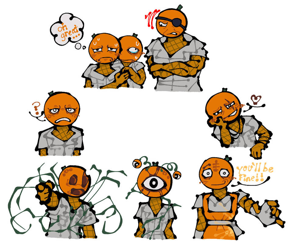 orange roulette characters by BopNotesColor on DeviantArt